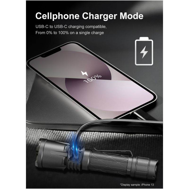 Linterna Klarus XT21X Pro XHP70.2 LED 4400 Lumens 21700