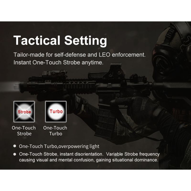 Linterna Klarus XT21X Pro XHP70.2 LED 4400 Lumens 21700