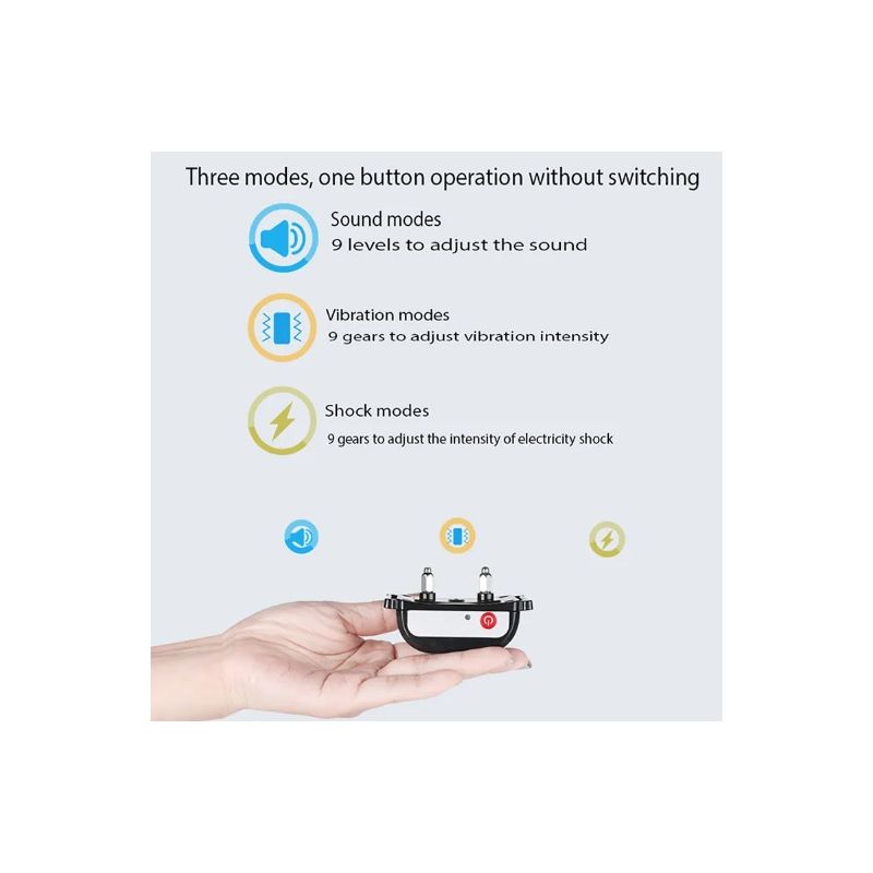 Cerca electrónica inalámbrica para mascotas, dispositivo de entrenamiento para perros inteligentes, Colla de descarga eléctrica antipérdida y antiladridos