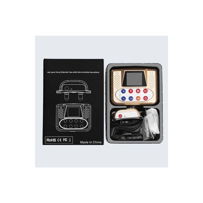 Cerca electrónica inalámbrica para mascotas, dispositivo de entrenamiento para perros inteligentes, Colla de descarga eléctrica antipérdida y antiladridos
