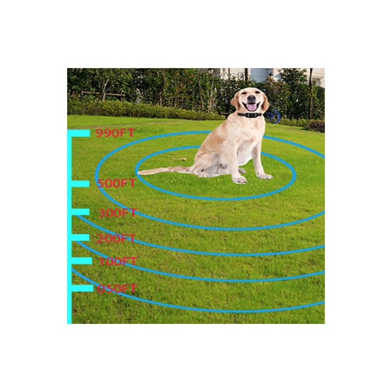 Cerca electrónica inalámbrica para mascotas, dispositivo de entrenamiento para perros inteligentes, Colla de descarga eléctrica antipérdida y antiladridos