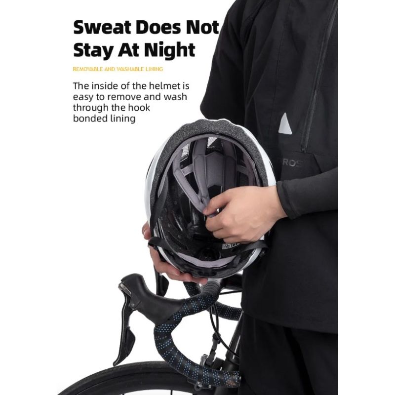 ROCKBROS-casco de bicicleta con luz trasera LED, casco de ciclismo moldeado integralmente recargable, Casco de Bicicleta de carretera MTB, casco deportivo seguro