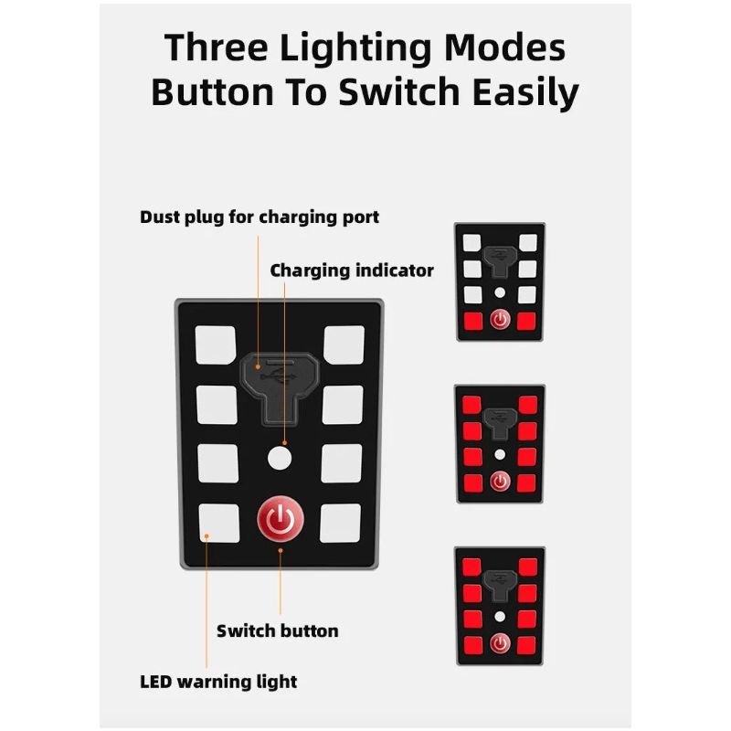 ROCKBROS-casco de bicicleta con luz trasera LED, casco de ciclismo moldeado integralmente recargable, Casco de Bicicleta de carretera MTB, casco deportivo seguro