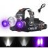Boruit RJ-3000 LED FIGURARIO T6 Luz blanca y 2 x XPE R5 Luz verde LED Faro
