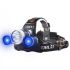 Boruit RJ-3000 LED FIGURARIO T6 Luz blanca y 2 x XPE R5 Luz verde LED Faro