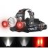 Boruit RJ-3000 LED FIGURARIO T6 Luz blanca y 2 x XPE R5 Luz verde LED Faro