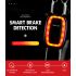 Luz trasera de bicicleta inteligente MEILAN X6, luz trasera para bicicleta, recargable por USB, impermeable, freno de ciclismo, luz trasera LED de advertencia de seguridad