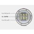 UV 395-400NM Linterna de buceo 15x2 Luz blanca / 4x Luz roja / 4x UV LED LED Linterna de antorcha