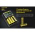 Nitecore UMS4 Intelligent USB Four-Slot Superd Charger para 18650/21700/26650/20700/18350/15340 (RCR123) / 14500/10440 baterías