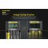 Nitecore UMS4 Intelligent USB Four-Slot Superd Charger para 18650/21700/26650/20700/18350/15340 (RCR123) / 14500/10440 baterías