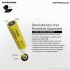 Nitecore 21700 Sistema de batería inteligente ML21 luz magnética MPB21 Banco de potencia magnética NL2150HPI 5000mAh 3.6V 15A batería
