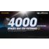 Nitecore T4K 4 x xp-l2 v6 leds 4000 lúmenes batería incorporada usando la linterna de llavero portátil de carga USB-C