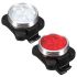 Luz de bicicleta recargable USB HJ-030 3 LED 4 Modos Impermeable Blanco / Rojo Bike Front Light