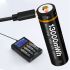 BESTON 18650 3.7V 3500mAh Tipo-C Batería de litio recargable
