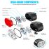 Luz de bicicleta recargable USB Luz delantera de bicicleta blanca impermeable / Luz trasera de bicicleta roja