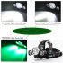 Boruit RJ-3000 LED FIGURARIO T6 Luz blanca y 2 x XPE R5 Luz verde LED Faro