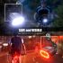 Luz de bicicleta recargable USB Luz delantera de bicicleta blanca impermeable / Luz trasera de bicicleta roja