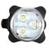 Luz de bicicleta recargable USB HJ-030 3 LED 4 Modos Impermeable Blanco / Rojo Bike Front Light