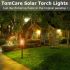 impermeables parpadean llamas antorchas luces luces solares al aire libre proyectores de paisaje iluminación de la iluminación de la iluminación A DAWN Auto ON / OFF SECUSTRADOR SECURIDAD Luz de la antorcha para la calzada del patio