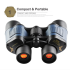 Binoculares ópticos BAK4 60x60 telescopio binocular potente portátil de larga distancia HD