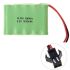 Batería recargable con enchufe Ni-MH SM de 6 V AA y 1800 mAh
