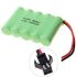 Batería recargable con enchufe Ni-MH SM de 6 V AA y 1800 mAh