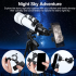 Bossdun 333X Telescopios astronómicos profesionales para que los niños vean el universo Luna Estrellas Monocular del espacio profundo