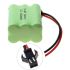 Batería recargable con enchufe SM Ni-MH de 7,2 V AA y 1800 mAh