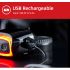 Luz trasera de bicicleta inteligente MEILAN X6, luz trasera para bicicleta, recargable por USB, impermeable, freno de ciclismo, luz trasera LED de advertencia de seguridad