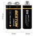 Beston 9V 1000mAh micro USB li-ion batería recargable 6F22 batería usb para RC helicóptero modelo micrófono juguete
