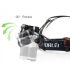 Boruit RJ-3000 LED FIGURARIO T6 Luz blanca y 2 x XPE R5 Luz verde LED Faro