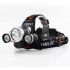 Boruit RJ-3000 LED FIGURARIO T6 Luz blanca y 2 x XPE R5 Luz verde LED Faro