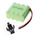 Batería recargable con enchufe SM Ni-MH de 9,6 V AA y 1800 mAh