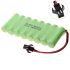 Batería recargable con enchufe SM Ni-MH de 9,6 V AA y 1800 mAh