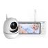 ABM501 Monitor de vídeo para bebé 2,4G inalámbrico con pantalla LCD de 5,0 pulgadas Audio bidireccional conversación visión nocturna vigilancia cámara de seguridad niñera