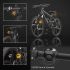 CarryBright CBX4 Luz de señal de giro de bicicleta con bocina Luz trasera delantera de bicicleta impermeable Luz de advertencia de seguridad Control remoto inalámbrico inteligente