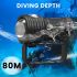 Linterna de buceo LED B12, luz subacuática de 80m, linterna para buceo, linterna para fotografía, linterna COB impermeable IPX8