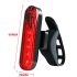 Luz trasera para bicicleta, recargable por USB, luces traseras ultrabrillantes rojas que se adaptan a cualquier bicicleta/casco