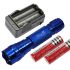Multi Color Seleccione UltraFire 501B U2 1300 LUMENS 5 MODOS LED Linterna LED  2 * 18650 Batería  Cargador