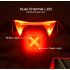 Luz trasera inteligente Enfitnix Cubelite III, luz de advertencia de freno de bicicleta, luz trasera ultrabrillante, luz LED de advertencia nocturna con carga USB