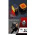 Luz trasera inteligente Enfitnix Cubelite III, luz de advertencia de freno de bicicleta, luz trasera ultrabrillante, luz LED de advertencia nocturna con carga USB