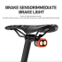 CYCLAMI CY200 - Luz trasera inteligente para bicicleta con sensor de freno, luz LED para bicicleta, luz delantera, accesorios para ciclismo