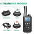 Entrenamiento eléctrico de perros con collar de pantalla LCD Cuello de control remoto recargable de parada de corteza resistente al agua para el sonido de la vibración de choque