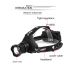 Lámpara de cabeza de 8000LM Lámpara de cabeza de 8000lm de 8000lm de 8000lm USB Faro recargable USB Amplio zoom Amplia luz de pesca Uso 18650 Batería
