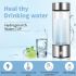 Generador de hidrógeno, filtro de taza de agua, fabricante de ionizador, agua rica en hidrógeno, súper antioxidantes portátiles, botella de hidrógeno ORP de 420ml