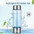 Generador de hidrógeno, filtro de taza de agua, fabricante de ionizador, agua rica en hidrógeno, súper antioxidantes portátiles, botella de hidrógeno ORP de 420ml