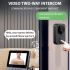 Timbre de puerta inalámbrico M12, videoportero con WIFI, timbre de puerta con visión nocturna IR, cámara de mirilla ocular, pantalla IPS de 4,3 pulgadas, timbre Visual