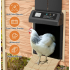 Abridor automático de puerta de gallinero: puerta eléctrica para gallineros con temporizador para gallineros, accesorios de aluminio para gallineros