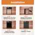 Abridor automático de puerta de gallinero: puerta eléctrica para gallineros con temporizador para gallineros, accesorios de aluminio para gallineros