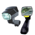 Faro de espejo retrovisor CarryBright CB800, luz de bicicleta de espejo trasero